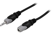 Audiokabel - Deltaco 3.5mm male - 3.5mm female audio extension cable 3 m - MM-161