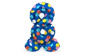 Speelgoed - Folat BV - Standing Foil Balloon Colorful Dots Number 8 - 72cm - 63978