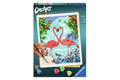 Creatief spelen - Ravensburger CreArt Paint by Numbers - Flamingo Love - 289912