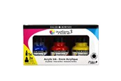 Schrijf- en tekenartikelen - Daler-Rowney System3 Starter Ink Set 3x29.5 ml - 16-161100003