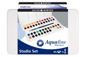 Schrijf- en tekenartikelen - Daler-Rowney Aquafine Watercolour Studio Set 48 col - 16-131900201