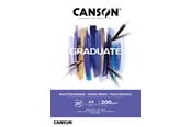 Schrijf- en tekenartikelen - Canson Graduate Mixed Media Pad A4 200G 20 SH - 17-400110377