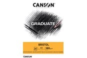 Schrijf- en tekenartikelen - Canson Graduate Bristol A3 180G Pad 20 SH - 17-400110384