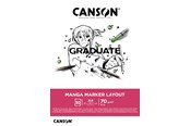 Schrijf- en tekenartikelen - Canson Graduate Manga Marker Layout Pad A4 70G 50 SH - 17-31250P024