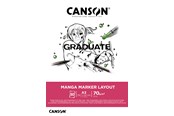Schrijf- en tekenartikelen - Canson Graduate Manga Marker Layout Pad A3 70G 50 SH - 17-31250P025