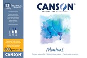 Schrijf- en tekenartikelen - Canson Montval CP 10.5x15.5 cm 300G Block 12 SH - 17-200006532