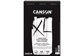 Schrijf- en tekenartikelen - Canson XL Dessin Noir DS A4 150G Spiral 40 SH - 17-400039086