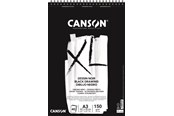 Schrijf- en tekenartikelen - Canson XL Dessin Noir DS A3 150G Spiral 40 SH - 17-400039087