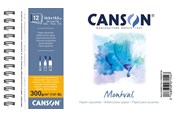 Schrijf- en tekenartikelen - Canson Montval CP 10.5x15.5 cm 300G Spiral Pad 12 SH - 17-200807154
