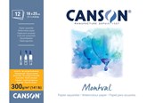 Schrijf- en tekenartikelen - Canson Montval CP 18x25 cm 300G Pad 12 SH - 17-200807317