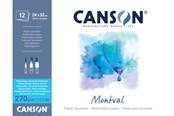 Schrijf- en tekenartikelen - Canson Montval SG 24x32 cm 270G Pad 12 SH - 17-200807324