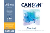 Schrijf- en tekenartikelen - Canson Montval CP 24x32 cm 200G Pad 100 SH - 17-200807353