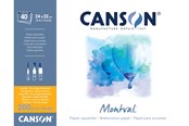 Schrijf- en tekenartikelen - Canson Montval CP 24x32 cm 200G Pad 40 SH - 17-200807358