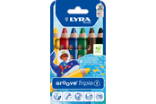 Schrijf- en tekenartikelen - Lyra Groove Triple 1 6 pcs - 1-3831060