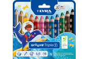 Schrijf- en tekenartikelen - Lyra Groove Triple 1 12 pcs - 1-3831120
