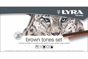 Schrijf- en tekenartikelen - Lyra Hard Pastel Brown Tones Set 12 pcs - 1-5641121
