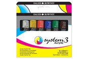 Schrijf- en tekenartikelen - Daler-Rowney System3 Starter Set 6x22 ml - 16-129100005