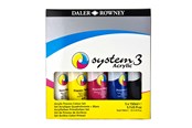 Schrijf- en tekenartikelen - Daler-Rowney System3 Jumbo Process Set 5x150 ml - 16-129100150