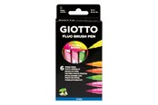 Schrijf- en tekengerei - Giotto Turbo Soft Brush Fluo Colours 6 pcs BL - 11-427200
