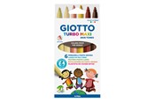 Schrijf- en tekengerei - Giotto Turbo Maxi Skin Tones 6 pcs BL - 11-527000