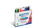 Schrijf- en tekengerei - Giotto Cera Wax Crayons Maxi 12 pcs BL - 11-291200