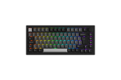 Toetsenbord - Akkogear 5075B Plus-S - Black&Silver - Akko Rosewood - Gaming Toetsenbord - Zonder Numpad - Universal - Zwart - 6925758632959