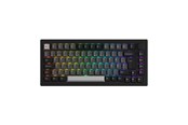 Toetsenbord - Akkogear 5075B Plus-S - Black&Silver - Akko V3 Lavender Purple Pro - Gaming Toetsenbord - Zonder Numpad - Universal - Zwart - 6925758633345