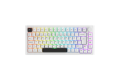 Toetsenbord - Akkogear 5075B Plus-S - Black&White - Akko Rosewood - Gaming Toetsenbord - Zonder Numpad - Universal - Wit - 6925758632966