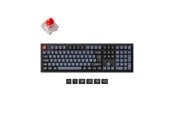 Toetsenbord - Keychron K10 Pro QMK/VIA Wireless RGB Hot Swap K Pro Red - Gaming toetsenbord - Noords - Zwart - K10P-H1P-BO