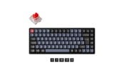Toetsenbord - Keychron K2 Pro QMK/VIA Wireless RGB Hot Swap K Pro Red - Gaming Toetsenbord - Zonder Numpad - Noords - Zwart - K2P-J1P-BO