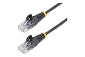 Netwerk - kabel - StarTech.com patch cable - black - Zwart - 0.25m - N6PAT25CMBKS