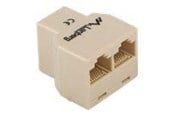 Netwerk - kabel - Lanberg network splitter - brown - Bruin - AD-RJ45-2RJ45-OU