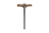 Boren en bits - Dremel 535 - wire wheel brush - for aluminium metal pipes stainless steel sheet metal copper silver gold cast iron soft metal brass hardened steel (pack of 2) - 26150535JA