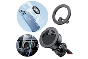 Mobiel - Overige accessoires - Joyroom kit multifunctional magnetic car holder ring phone support black (JR-ZS294) - JR-ZS294 vent