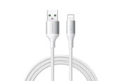 USB-kabel - Joyroom S-A28 Flash Series 3A USB-A - Lightning cable 1m - white - S-A28_ALW1