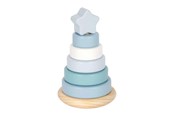 Speelgoed voor baby's - Small Foot - Wooden Stacking Tower Blue - 7 pcs. - 12712