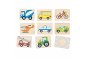Speelgoed voor baby's - Goki Wooden Memo Vehicles - 56301