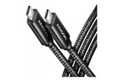 USB-kabel - AXAGON BUCM2-CM20AB - USB-C cable - 24 pin USB-C to 24 pin USB-C - 2 m - BUCM2-CM20AB