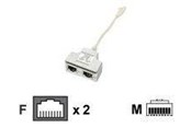Netwerk - kabel - EFB NORDIC EFB-Elektronik T-Adapter - network splitter - 15 cm - 0.1m - K5123.015
