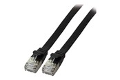 Netwerk - kabel - EFB NORDIC EFB-Elektronik patch cable - 25 cm - black - Zwart - 0.25m - K5545SW.0,25