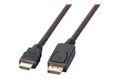 Beelscherm- en tv-kabel - EFB NORDIC EFB-Elektronik adapter cable - DisplayPort / HDMI - 2 m - K5561SW.2V2