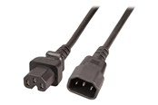 Voedingskabel (extern) - EFB NORDIC EFB-Elektronik - power extension cable - IEC 60320 C14 to IEC 60320 C15 - 1 m - EK585.1V2