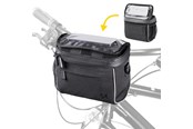 Fietsaccessoires - Wozinsky Handlebar Bag Bike Shoulder Bag Black (WBHBB-01) - 5907769307539