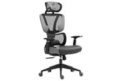 Gamer stoel - L33T FuzionX Ergo Gaming stoel - Grijs - Gaasstof - Tot 120 kg - 3062006