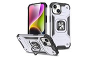 Mobiel - Covers & Cases - Wozinsky Ring Armor iPhone 15 Plus iPhone 15 Plus Ring Armor Case - Silver - 9145576280638