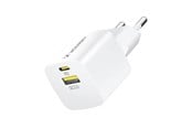 Mobiel - Adapters & Opladers - Wozinsky WWCEAC GaN USB-A USB-C 33W Wall Charger - White - 5907769308109