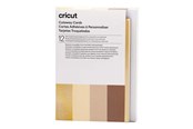 Labelprinter - Cricut Neutrals Sampler - cutaway card set - grey white khaki cream holographic gold - 2009486