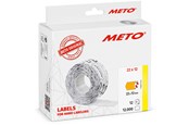 Papier, fotopapier en etiketten - METO Price labels 22x12 flour orange 12 rls/1000 - 30008319