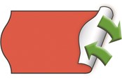 Papier, fotopapier en etiketten - METO Price labels 22x12 flour red remov.6 rls/1000 - 9506156