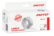 Papier, fotopapier en etiketten - METO Price labels 26x12 white 6 rls/1000 - 9506163